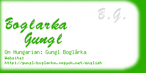boglarka gungl business card